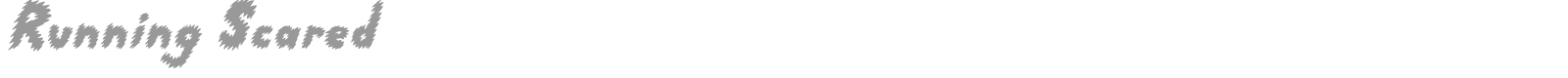 Running Scared font preview